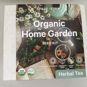 Spade To Fork Organic Home Garden Seed Kit Herbal Tea Peppermint Chamomile &MORE